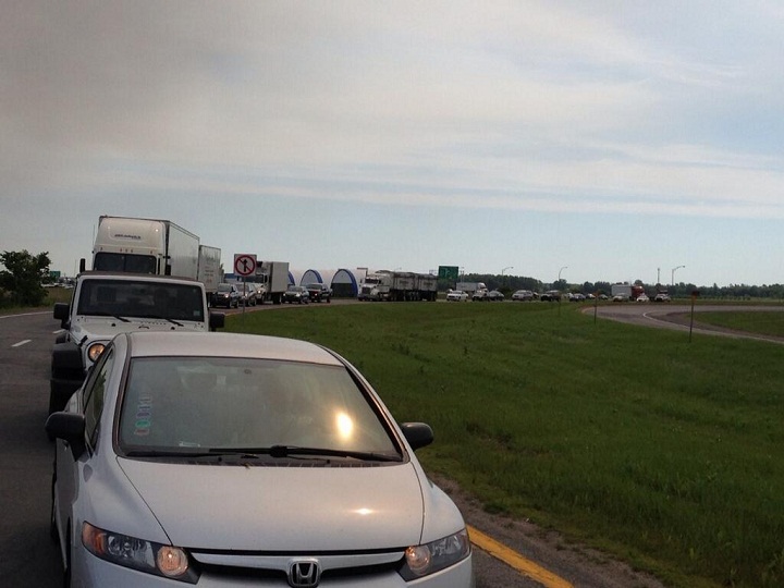 traffic mess fireworks explosion