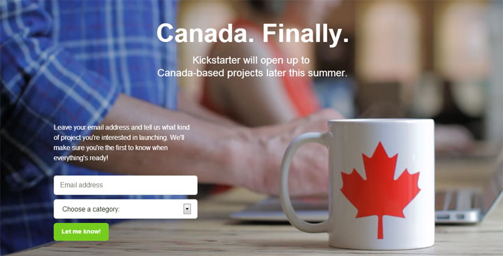 Calling all inventors, creators and artists – Kickstarter is officially open to Canadians.