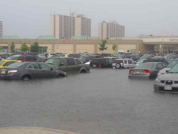 Kitchener flooding Fairview Park Mall