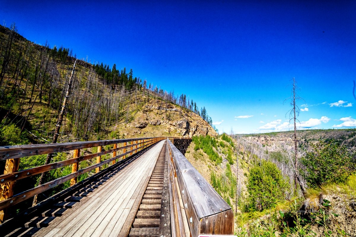 A view from the Kettle Valley Rail Trail. The RDOS says it will receive $450,000 in funding from the province’s Forest Employment Program. The RDOS says the money will towards projects throughout its trail program.