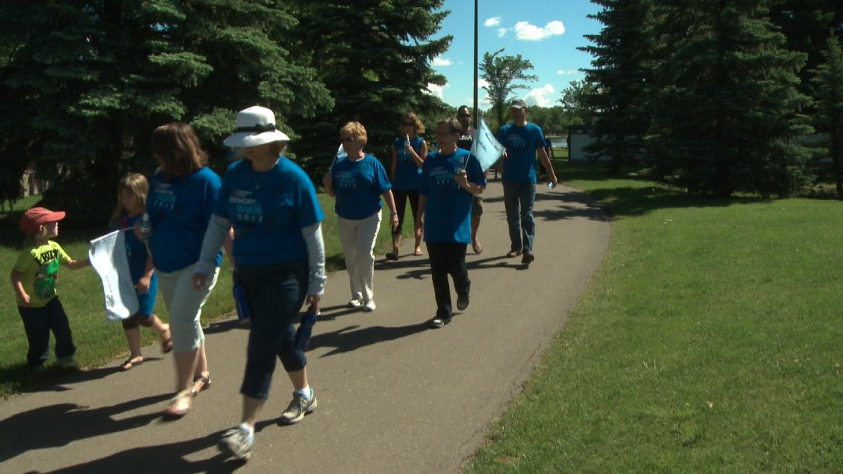 Southern Albertans take on Henderson Lake, walking to make Alzheimer's disease a distant memory.