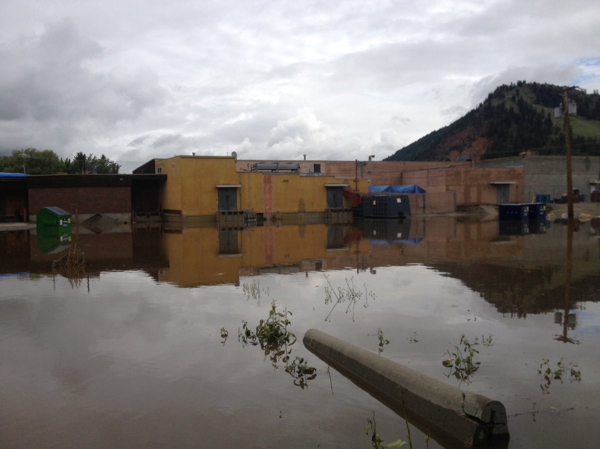 Parts of Lumby under water - image