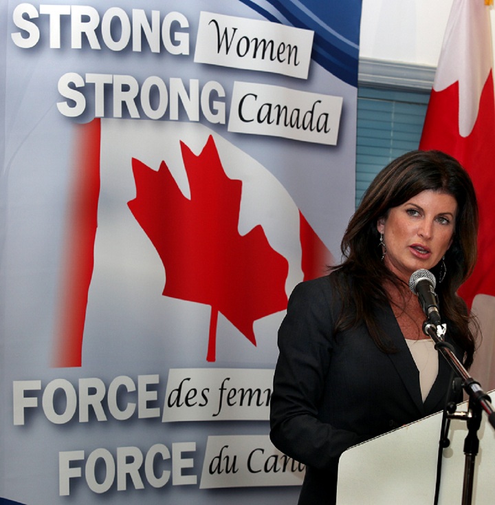 Rona Ambrose, federal minister for the status of women. 