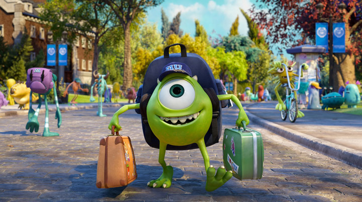 Billy Crystal plays the one-eyed Mike in 'Monsters University.'.