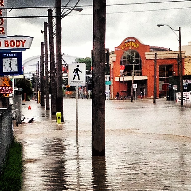Elbow River Casino after flood