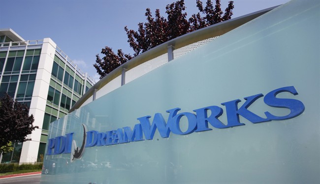 In this Monday, July 26, 2010 file photo, DreamWorks offices are shown in Redwood City, Calif. 