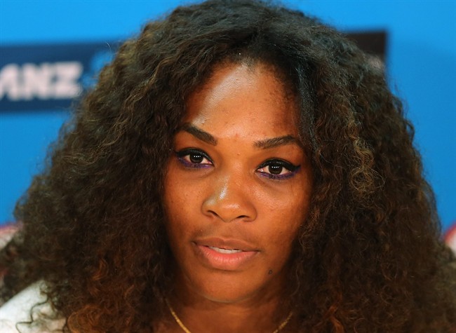 In this Jan. 12, 2013 file photo, Serena Williams answers a question during a press conference ahead of the Australian Open tennis championship in Melbourne, Australia.
