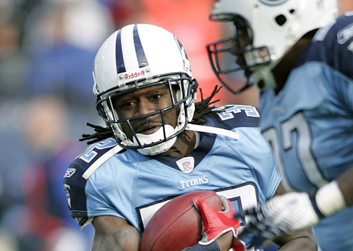 Cornerback was suspended by Goodell for the 2007 season under the league’s personal conduct policy after multiple arrests while playing for the Tennessee Titans. (Tim Umphrey/Getty Images)