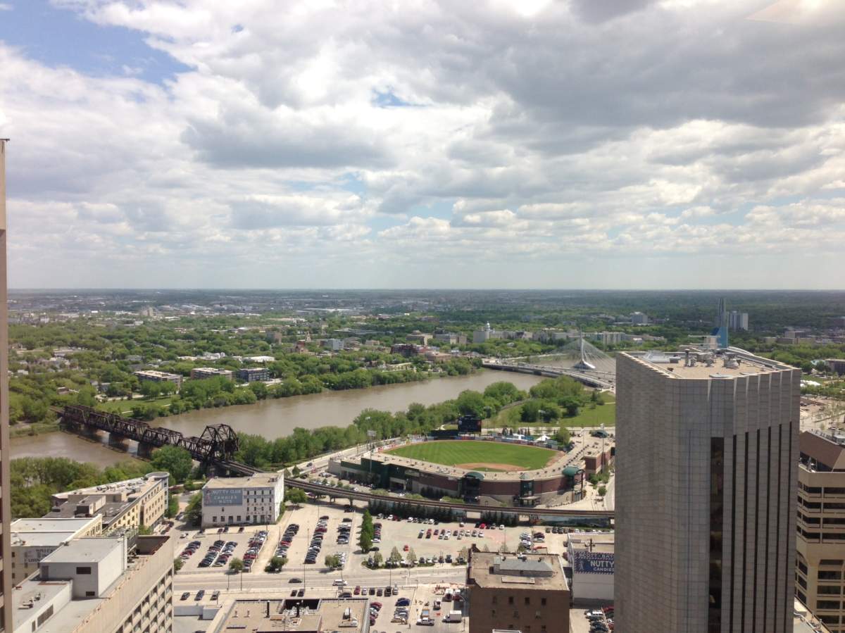 Sunshine now, but clouds on the way. Winnipeg, June 5, 2013.