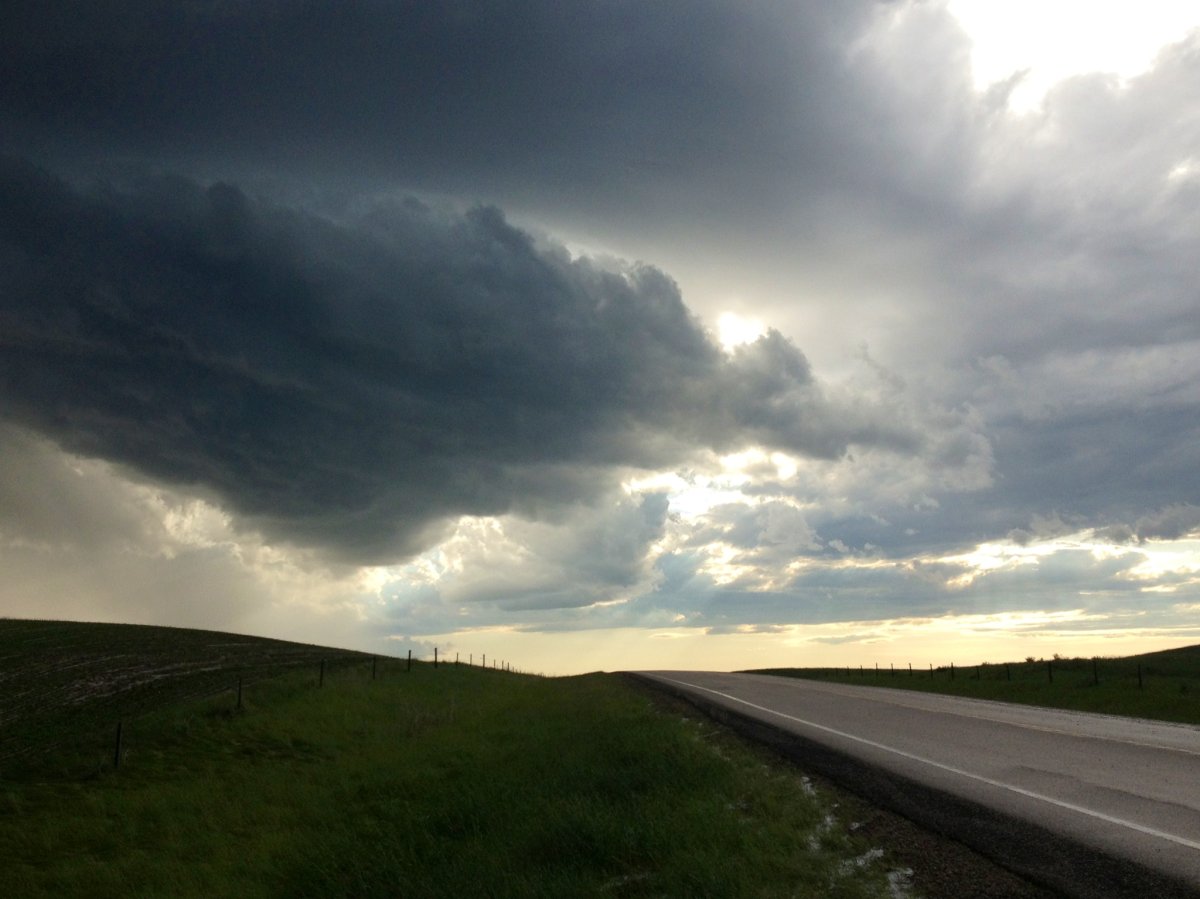 Some severe weather captured as a storm swept across Alberta June 18, 2013.