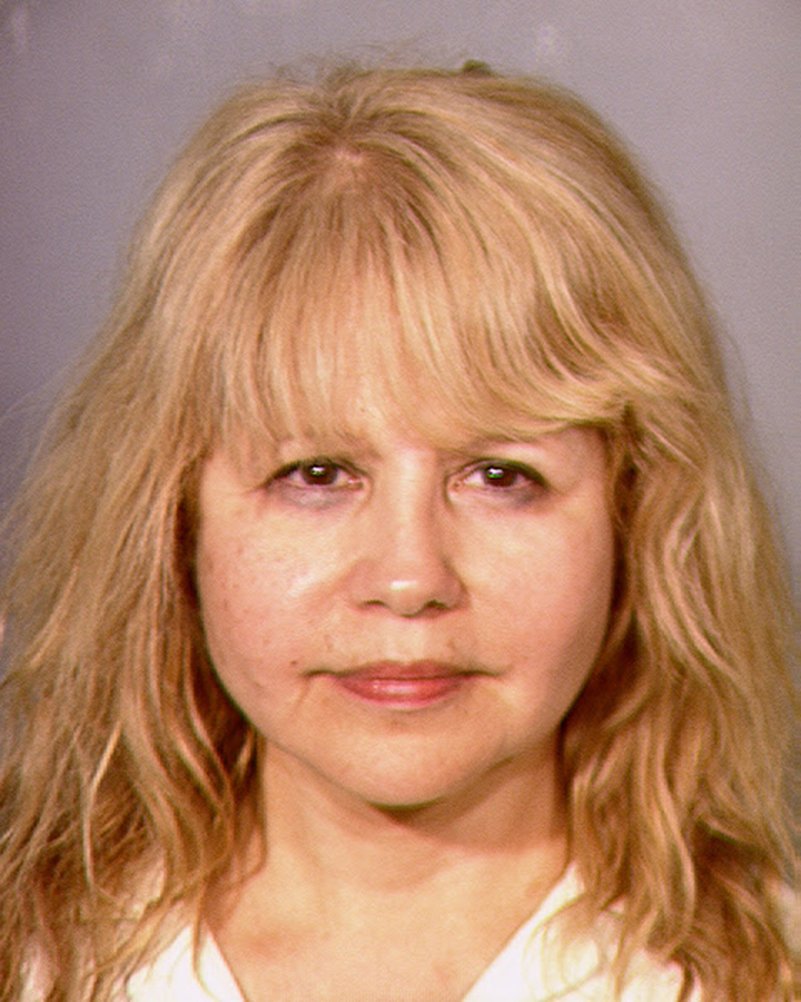 In this handout image provided by Las Vegas Metropolitan Police Department, actress/singer Pia Zadora (born Pia Alfreda Schipani) is seen in a police booking photo taken on June 01, 2013 in Las Vegas, Nevada. 