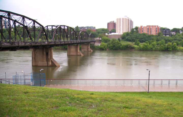 While Alberta deals with a major flooding disaster, river flows are headed east to Saskatchewan.