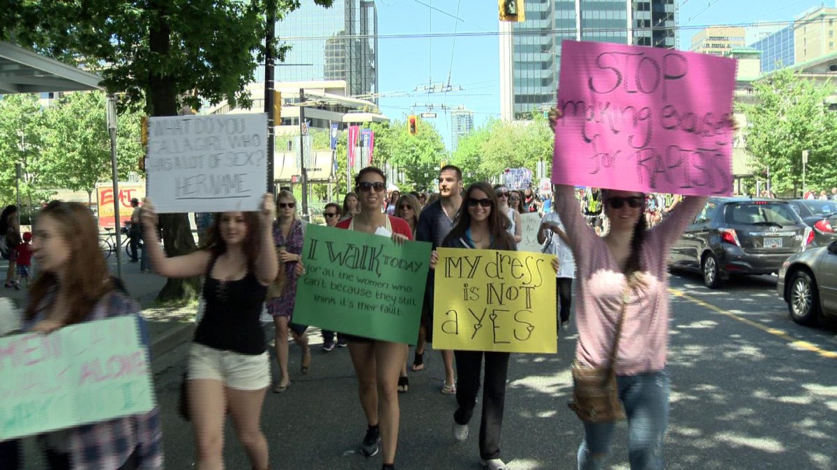 Vancouver Slutwalk Protests Sexual Violence Victim Shaming Bc Globalnewsca