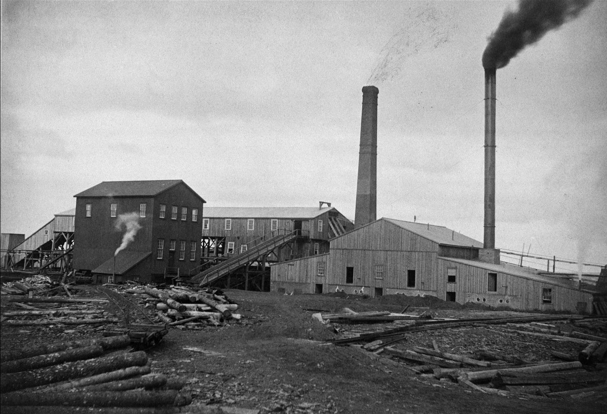 Springhill, Nova Scotia: Surface Buildings, Springhill Mines, 1897.