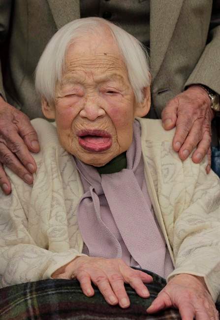 Misao Okawa, 115, is the documented world's oldest person. Manitoba's oldest resident has seven years to live before reaching her age. 