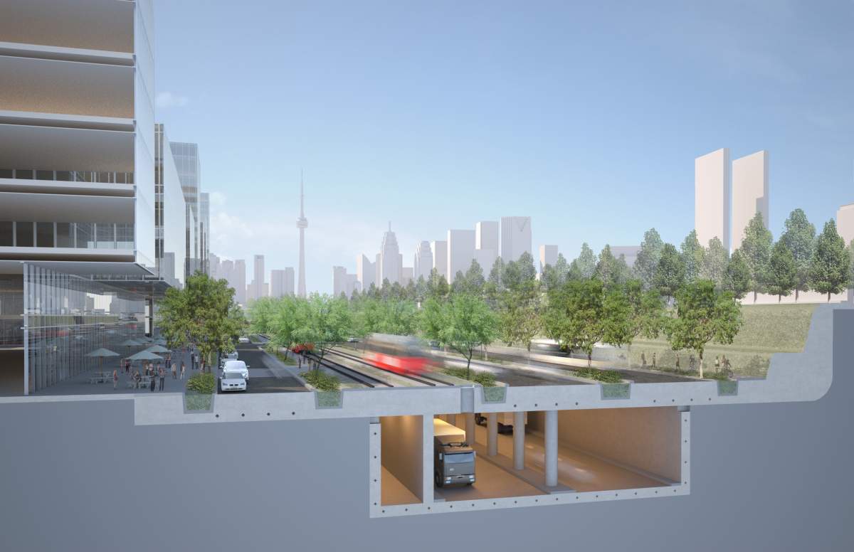 Gardiner Expressway drawing design