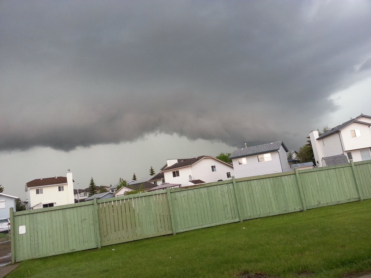 Storm clouds over Edmonton Wednesday, June 12, 2013.