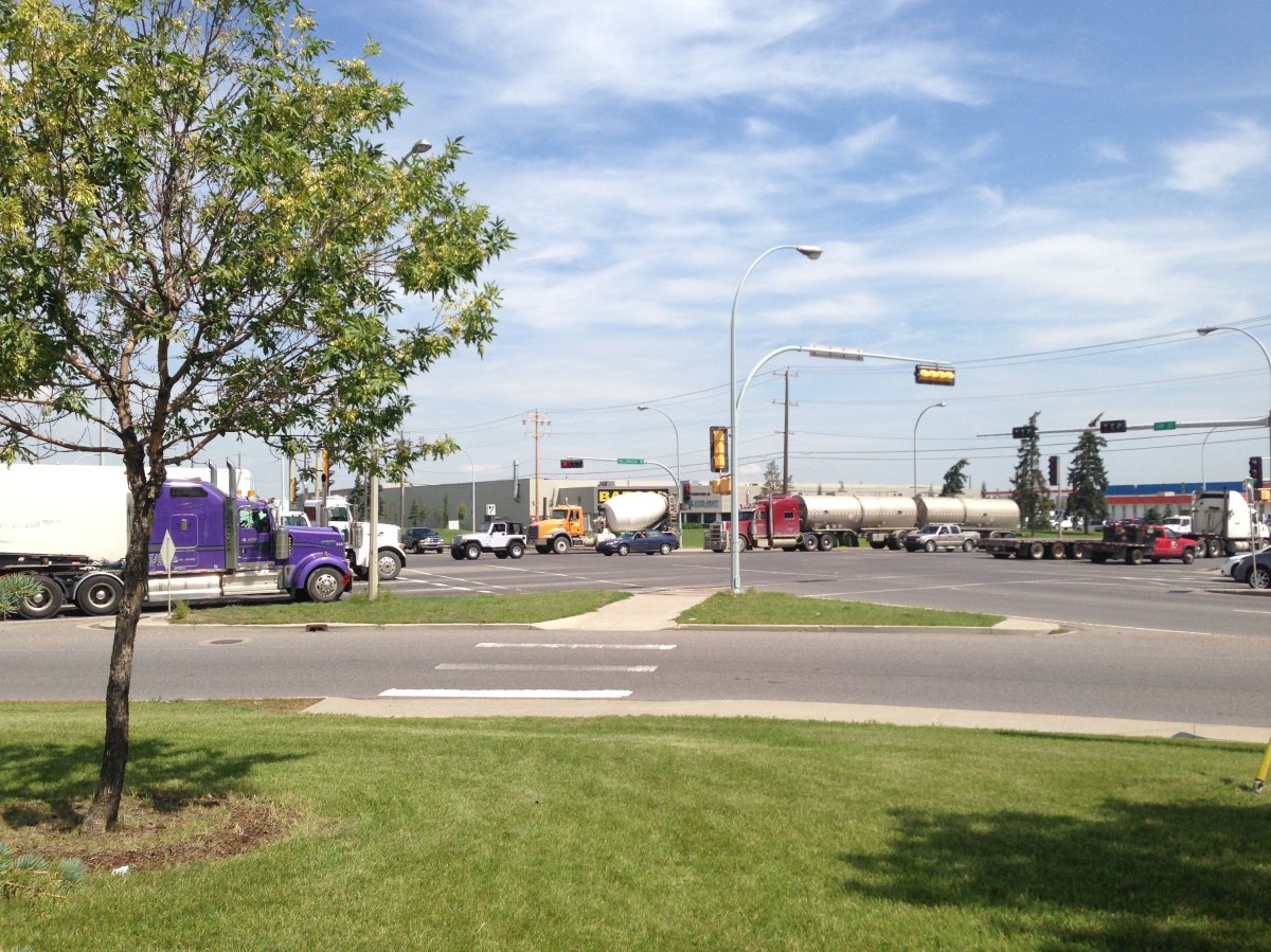 Intersection of Yellowhead Trail and 149 Street in Edmonton, July 10, 2013.