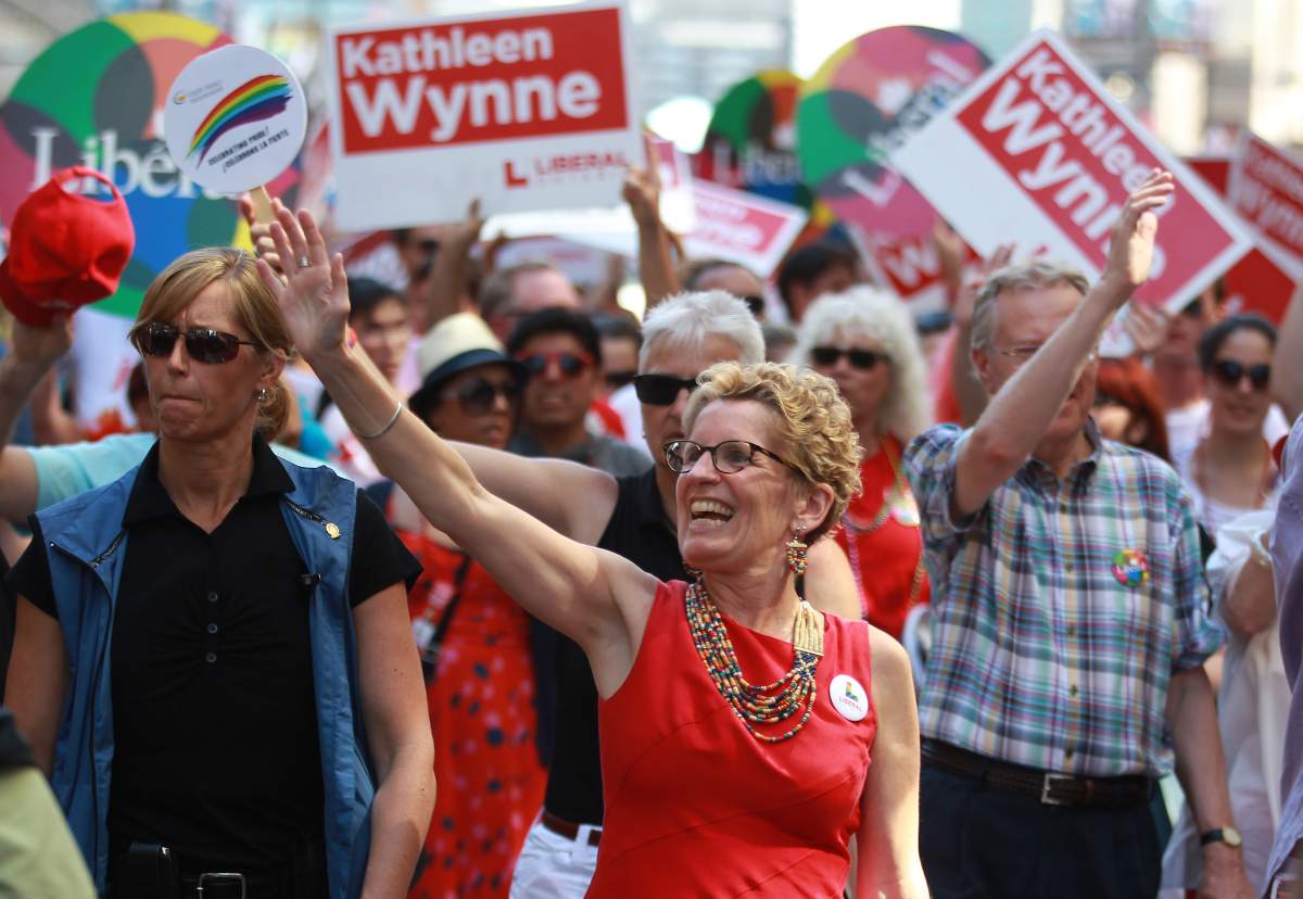 Female politicians Kathleen Wynne premiers