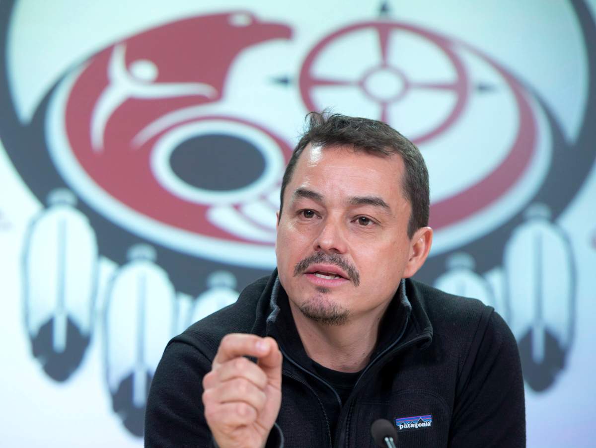 National Chief of the Assembly of First Nations Shawn Atleo speaks at a news conference Thursday January 10, 2013 in Ottawa. THE CANADIAN PRESS/Adrian Wyld.