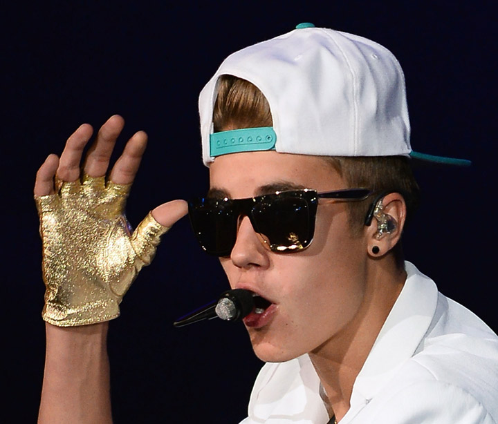 Justin Bieber, pictured performing in June 2013.