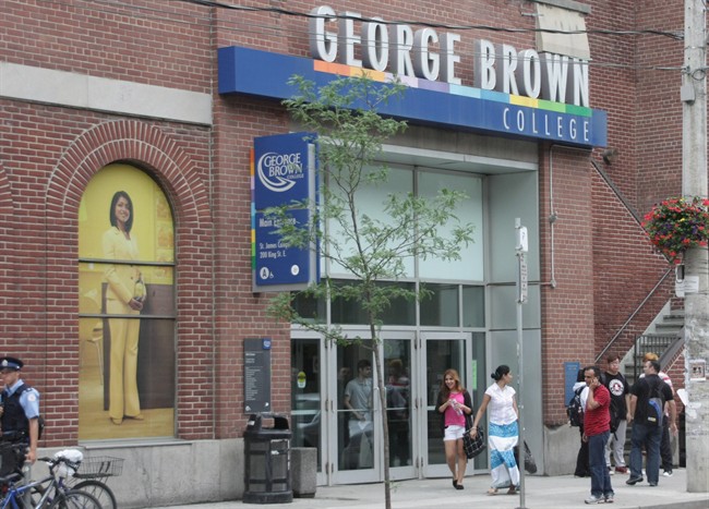Part of George Brown College is seen in Toronto on Tuesday, July 9, 2013.