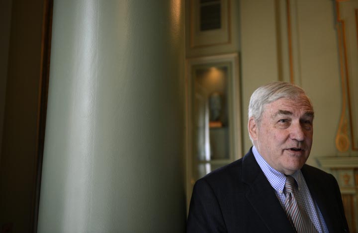Conrad Black sits down for an interview on May 14 2013. 