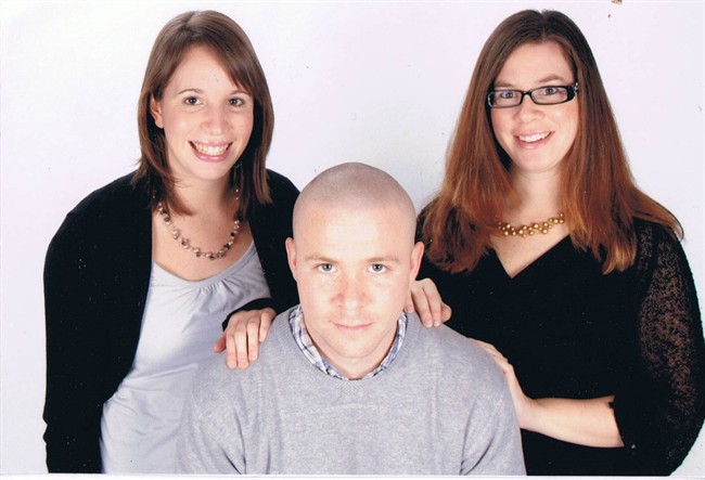 Aron Firman is shown with his sisters Gemma Firman, left, and Samantha Firman in this undated family handout photo. Aron Firman, a man with schizophrenia, died in June 2010 after an encounter with Ontario Provincial Police in Collingwood, Ont. 