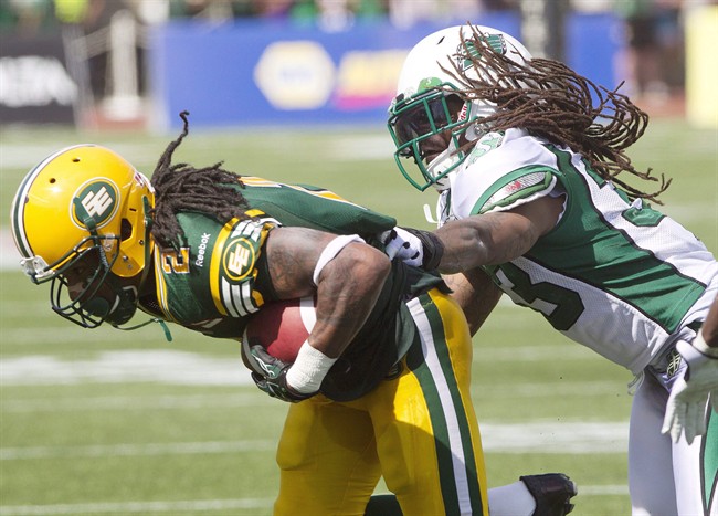 CFL fines Roughriders Dwight Anderson for objectionable conduct in game.