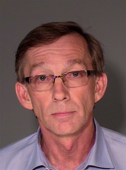 Former MLA Mike Allen is shown in this police handout booking photo from Ramsey County Sheriff's Office in Saint Paul, Minnesota. The Alberta politician has resigned from the governing Conservative caucus after being arrested by Minnesota police in a prostitution sting.  