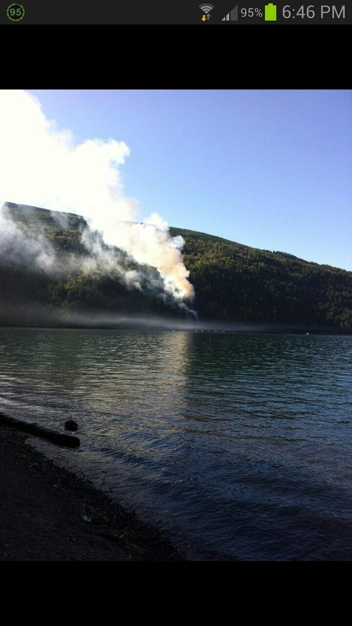 Cultus Lake fire.