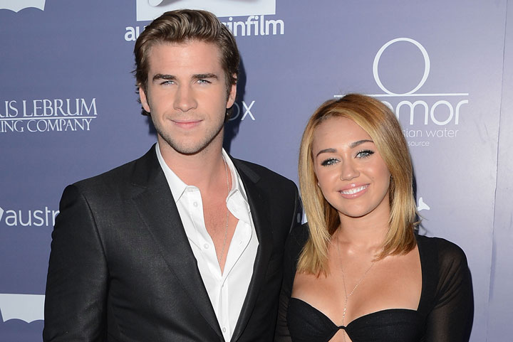 Liam Hemsworth and Miley Cyrus, pictured in June 2012.