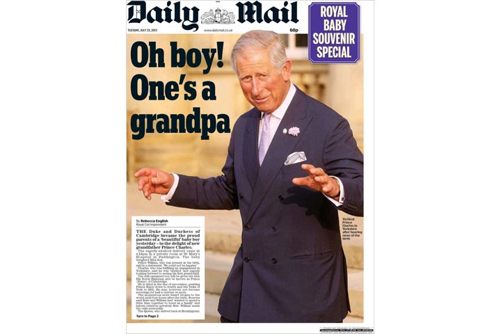 Gallery: British newspaper front pages morning after a prince is born - image