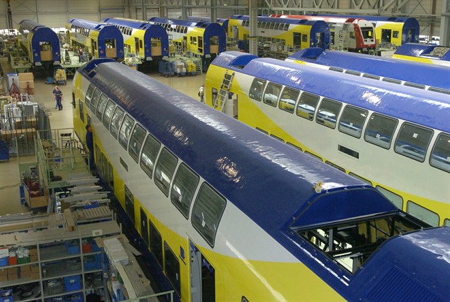 A Bombardier Transportation assembly plant is pictured in Goerlitz, Germany, on May 9, 2005. THE CANADIAN PRESS/AP, Matthias Rietschel.