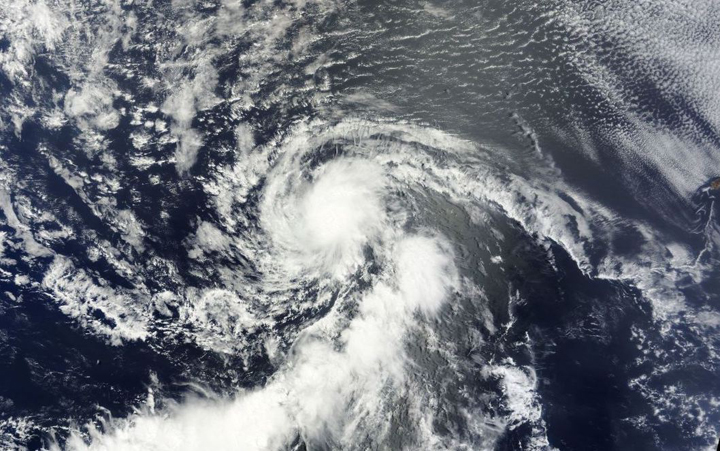 Tropical Storm Dorian as it makes its way across the Atlantic on July 24, 2013.