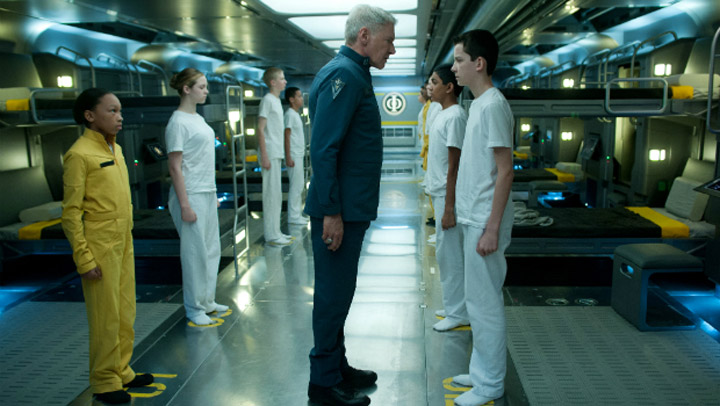 Harrison Ford in a scene from 'Ender's Game.'.