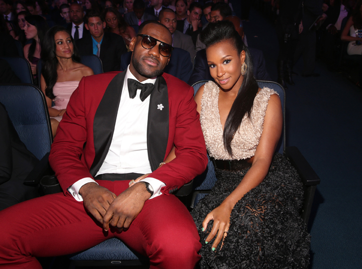 NBA player LeBron James (L) and Savannah Brinson attend The 2013 ESPY Awards at Nokia Theatre L.A. Live on July 17, 2013 in Los Angeles, California.  