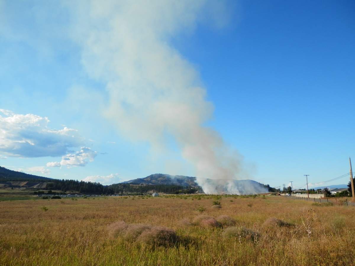 Grass fire keeps Vernon area crews busy | Globalnews.ca