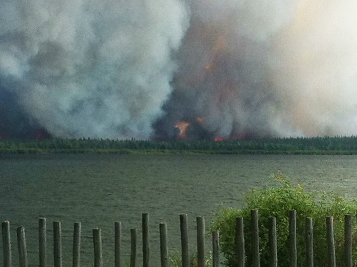 Evacuees from Fond-du-Lac take refuge in Prince Albert as a massive wildfire burns nearby.
