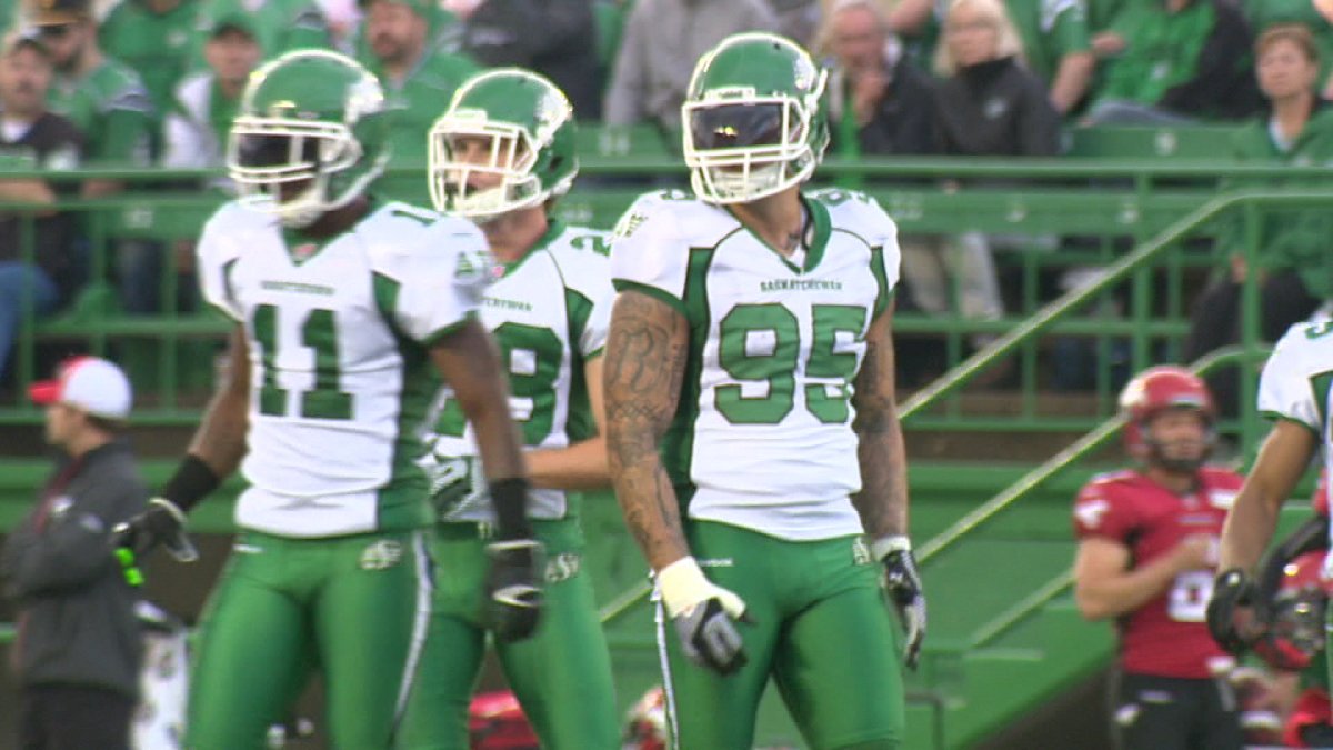 The 32 year-old Foley had 3 tackles, two quarterback sacks, and a forced fumble in the Riders 35-30 win over the Bombers.