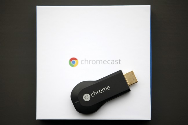 The Chromecast is controlled by a smartphone or tablet computer and lets the user connect and view content from services like YouTube and Netflix via Wi-Fi.