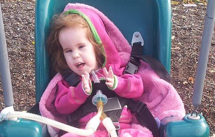 Gemma Bostik was born with a rare neuromuscular disorder and lives with a tracheostomy tube, ventilator and wheelchair. 