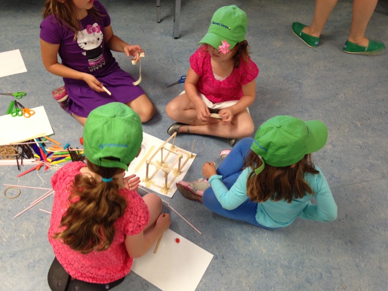 The purpose of the camp is to teach young girls more about the fields of applied sciences, such as science, technology, engineering and math.