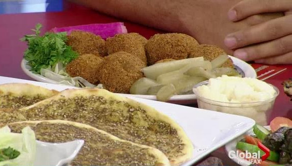Image of some of the food offered at the Halifax Lebanese Festival in 2013. 