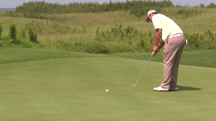 South Africa's Jaco Ahlers takes two-stroke lead at Dakota Dunes Open.