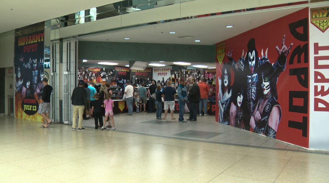 The KISS Army Depot pop-up store is located in Phase II, on the first level of West Edmonton Mall, across from Galaxy Land's main entrance. 