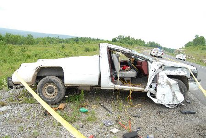 Two people were killed in a single-vehicle crash on Highway 2, in Charlie Lake, just after 1:30 p.m. Wednesday.