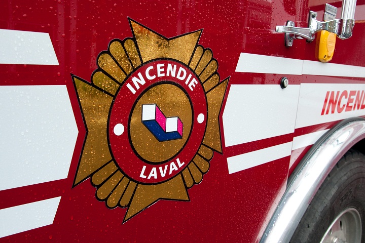 Laval fire dept insignia.