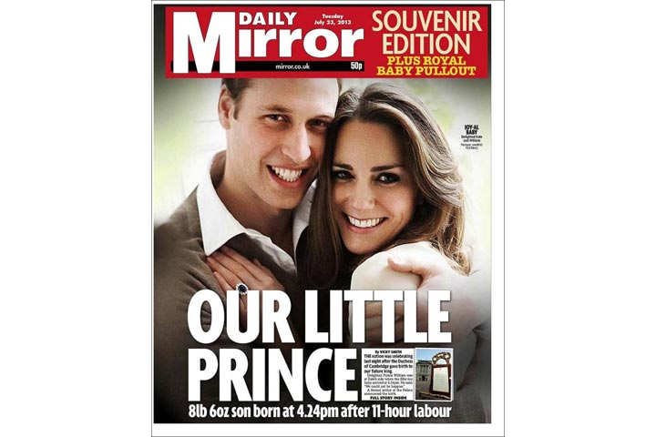 Gallery: British newspaper front pages morning after a prince is born - image