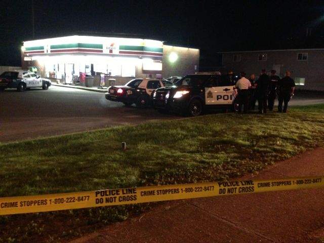 Edmonton police officers investigate north end shooting, Tuesday, July, 20, 2013.